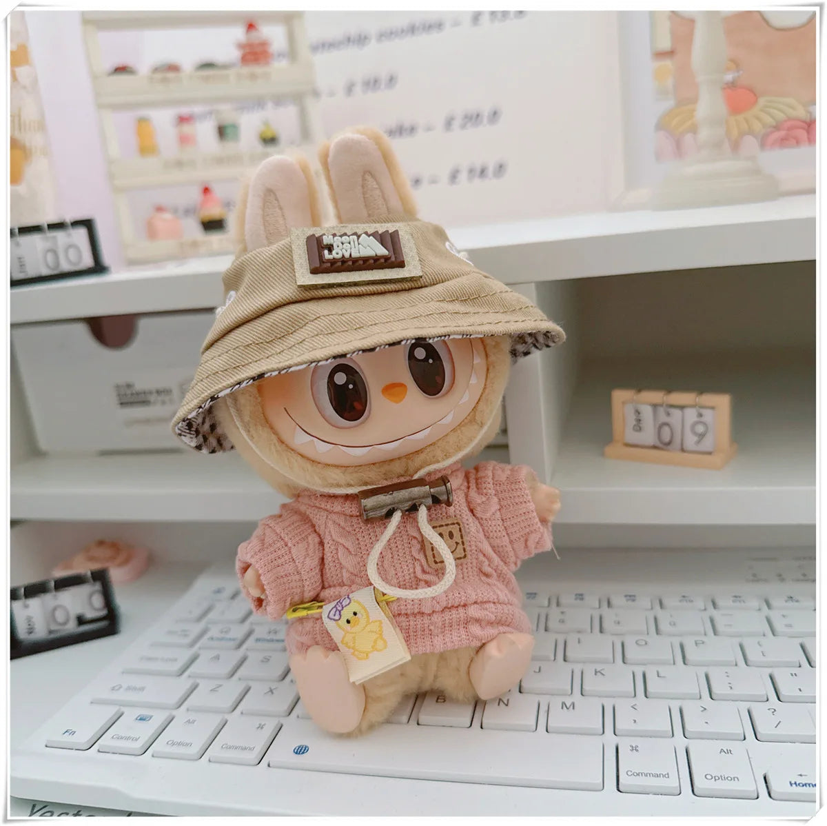 17cm Labubu Mini Doll Clothing Sets