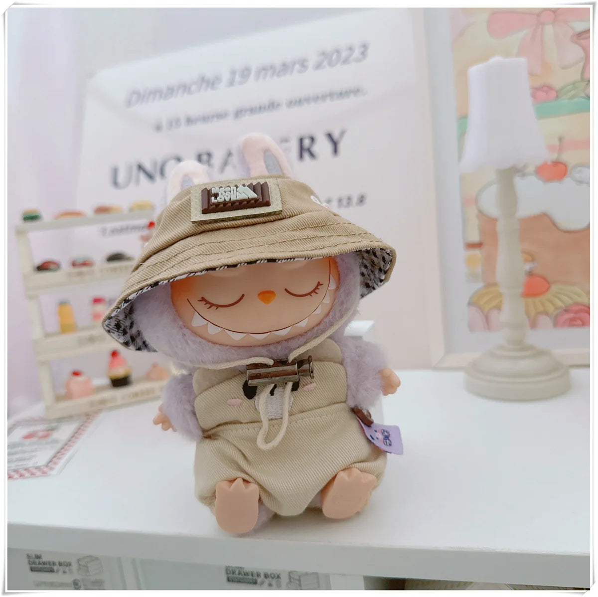 17cm Labubu Mini Doll Clothing Sets