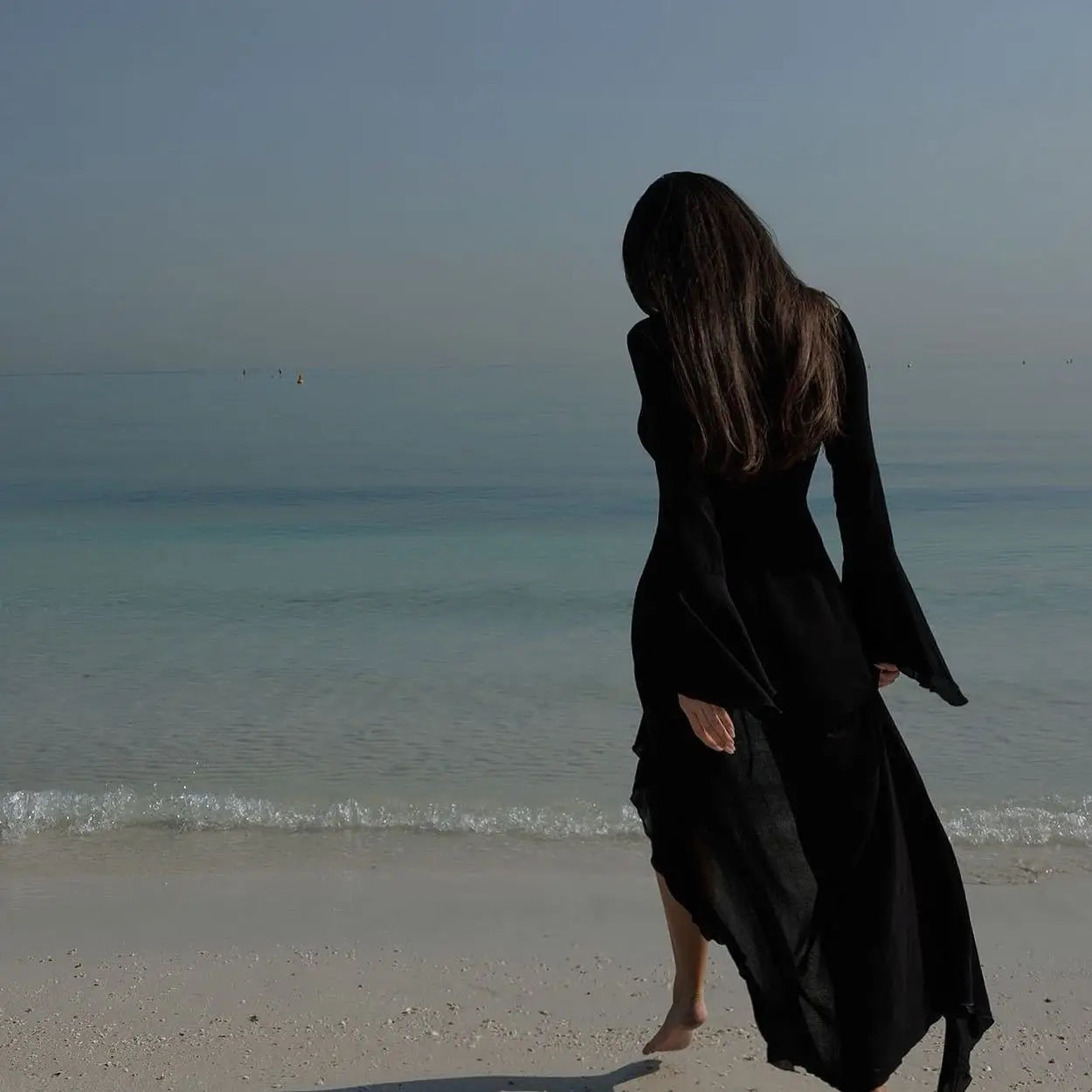 Allure by the Shore: Sexy V-Neck Chiffon Beach Tunic
