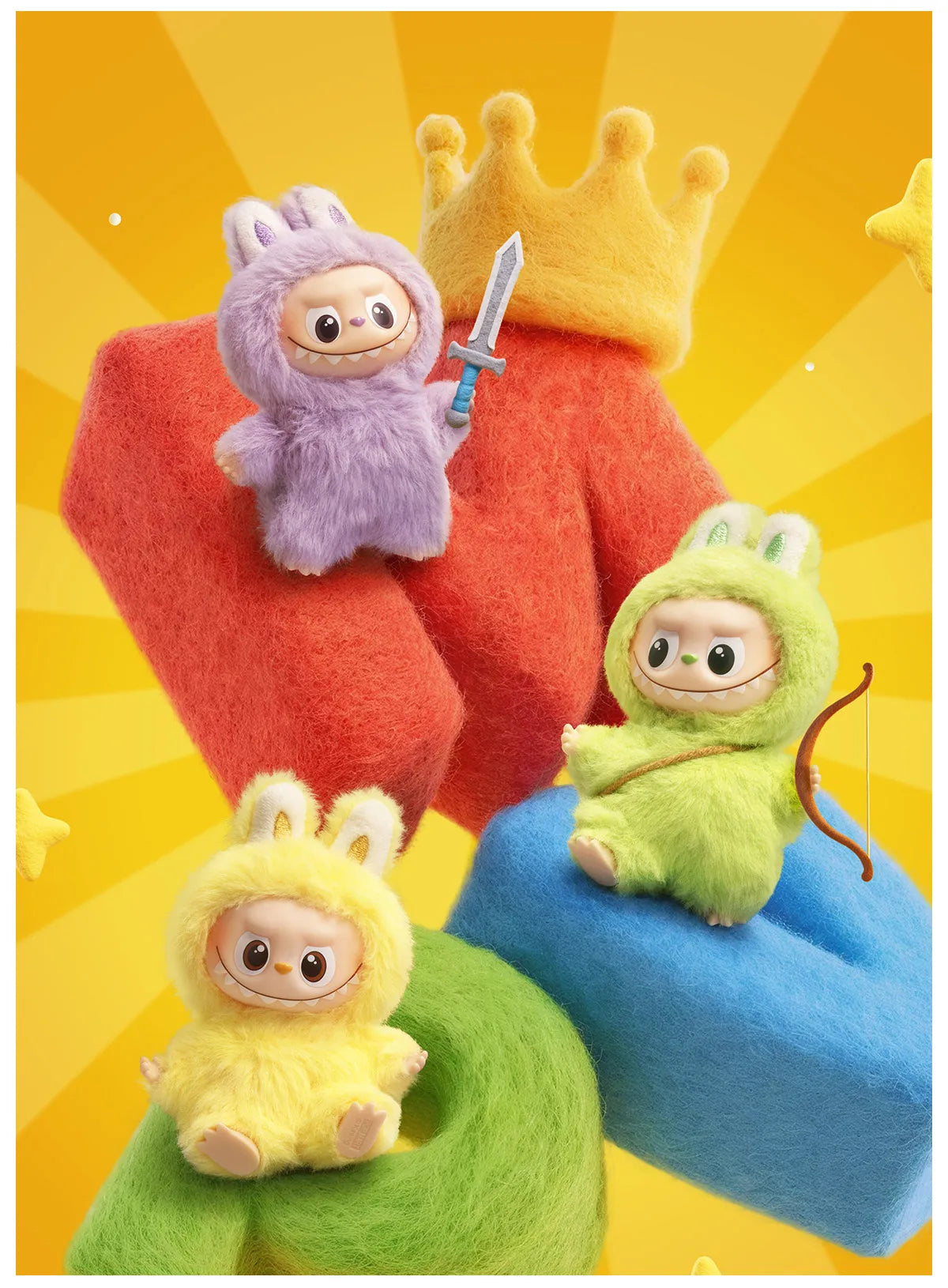 Pop Mart Pin For Love Series - Vinyl Plush Pendants | A Monster for Every Letter