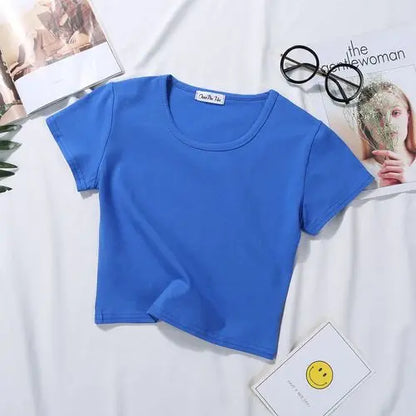 "Essential Chic" Fitted Crop Tee
