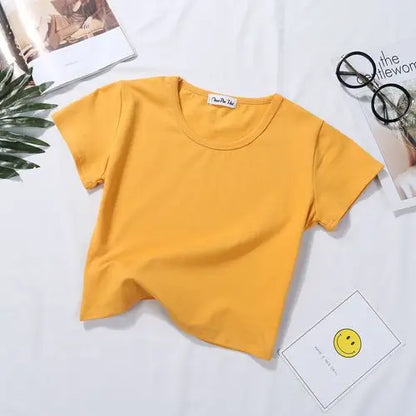 "Essential Chic" Fitted Crop Tee