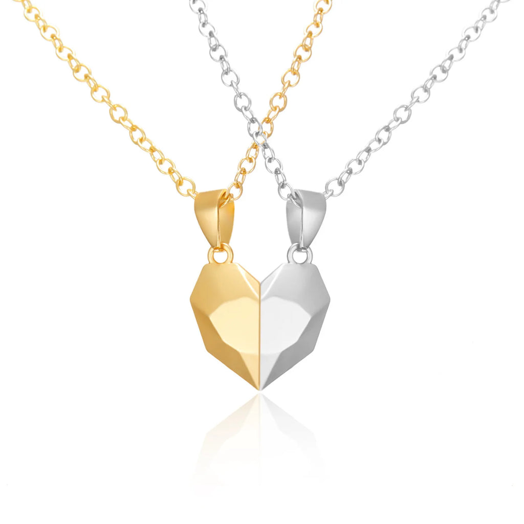 Heartbeat Connection Magnetic Couple Necklace