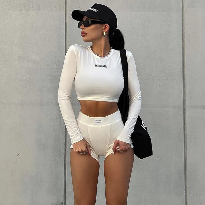 Essential Curve Crop & Shorts Set