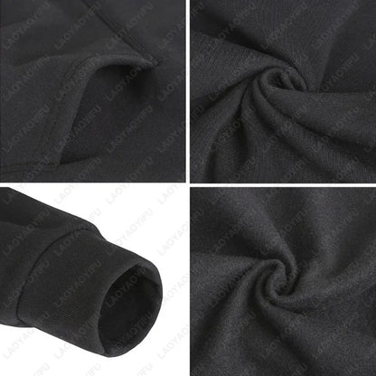 Collage of black fabric showing texture and folds.