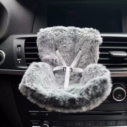 Labubu grey car seat
