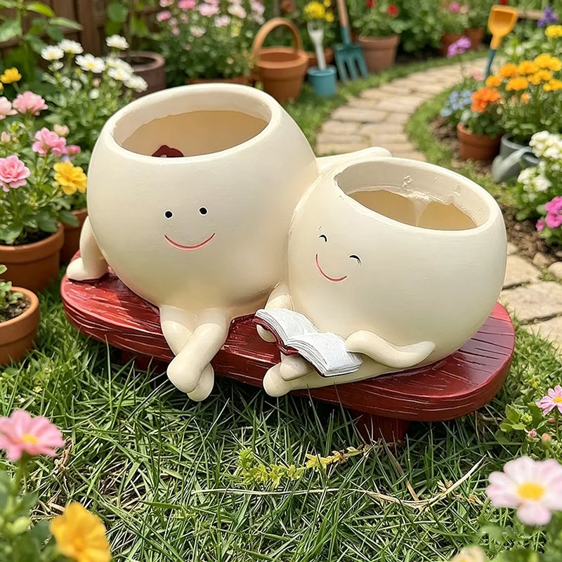 Happy Planters™ Cute Character Plant Pot Collection