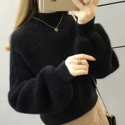 Pullover Mink Sweater---Soft as a cloud, stylish as your dreams. 💖☁️