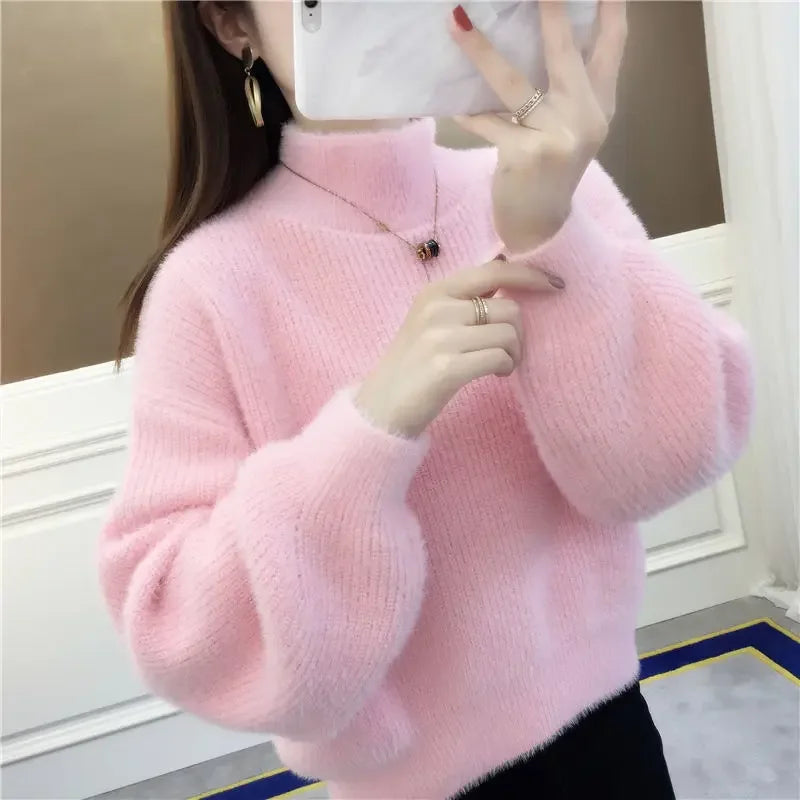 Pullover Mink Sweater---Soft as a cloud, stylish as your dreams. 💖☁️