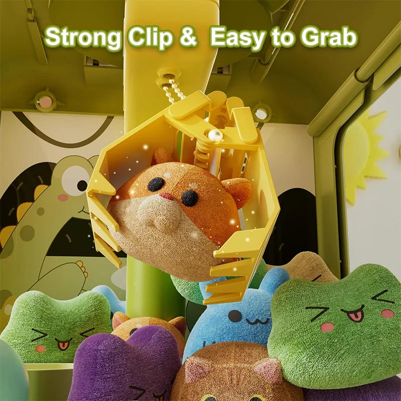 Cute Animal Arcade Claw Machine Toy – Dino & Bunny Designs