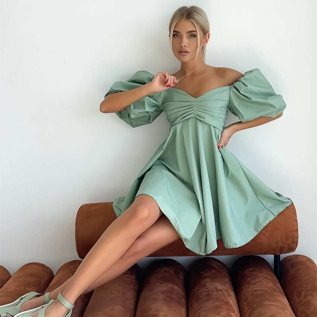 Timeless Romance Off-Shoulder Dress