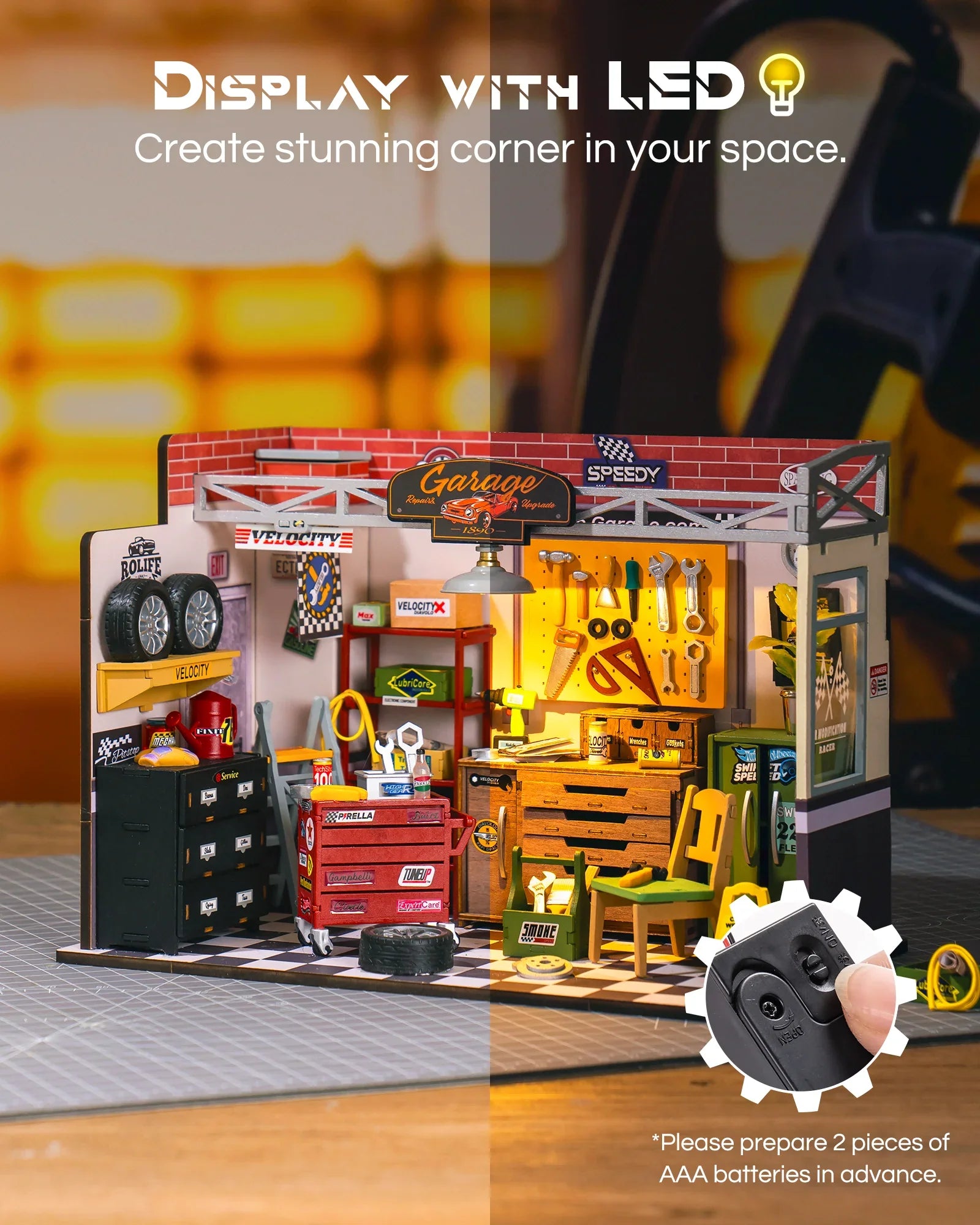 Glow-Up Garage – Playful DIY Mini House Craft Set