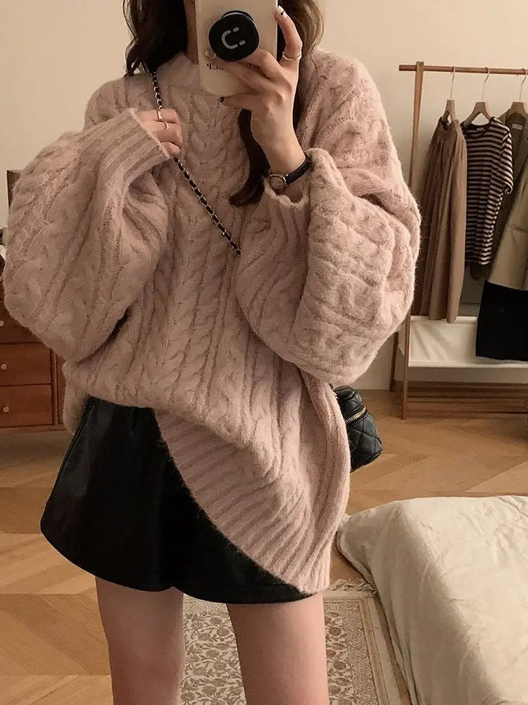 Relaxed Elegance: Korean Fashion Oversized Sweater