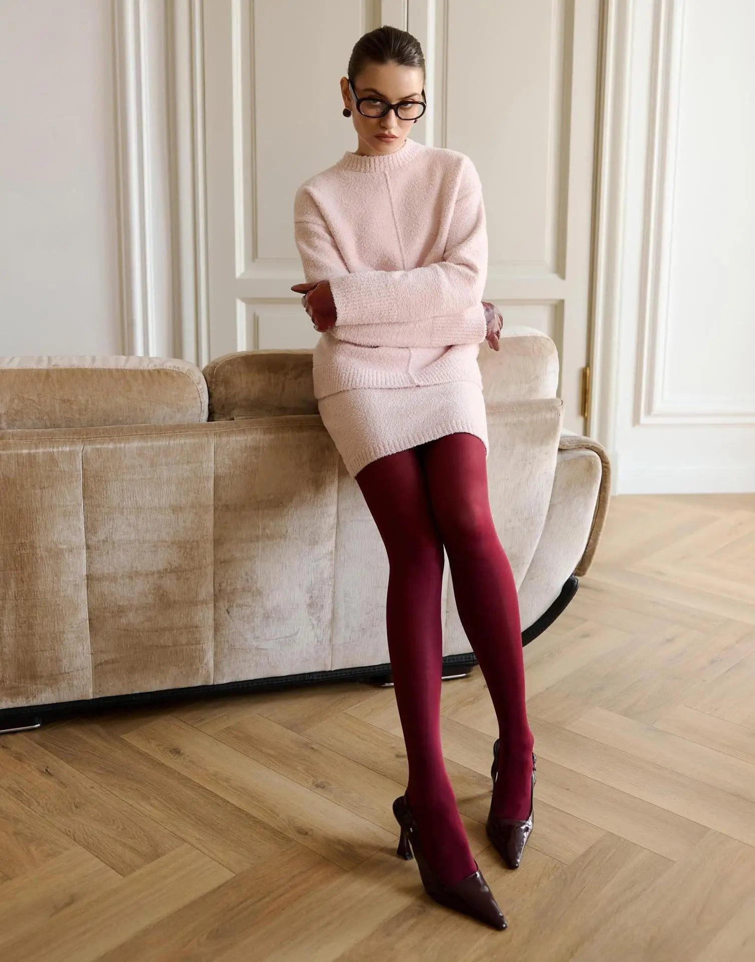 Luxury Knit Sweater Skirt Set – Autumn Fashion Look