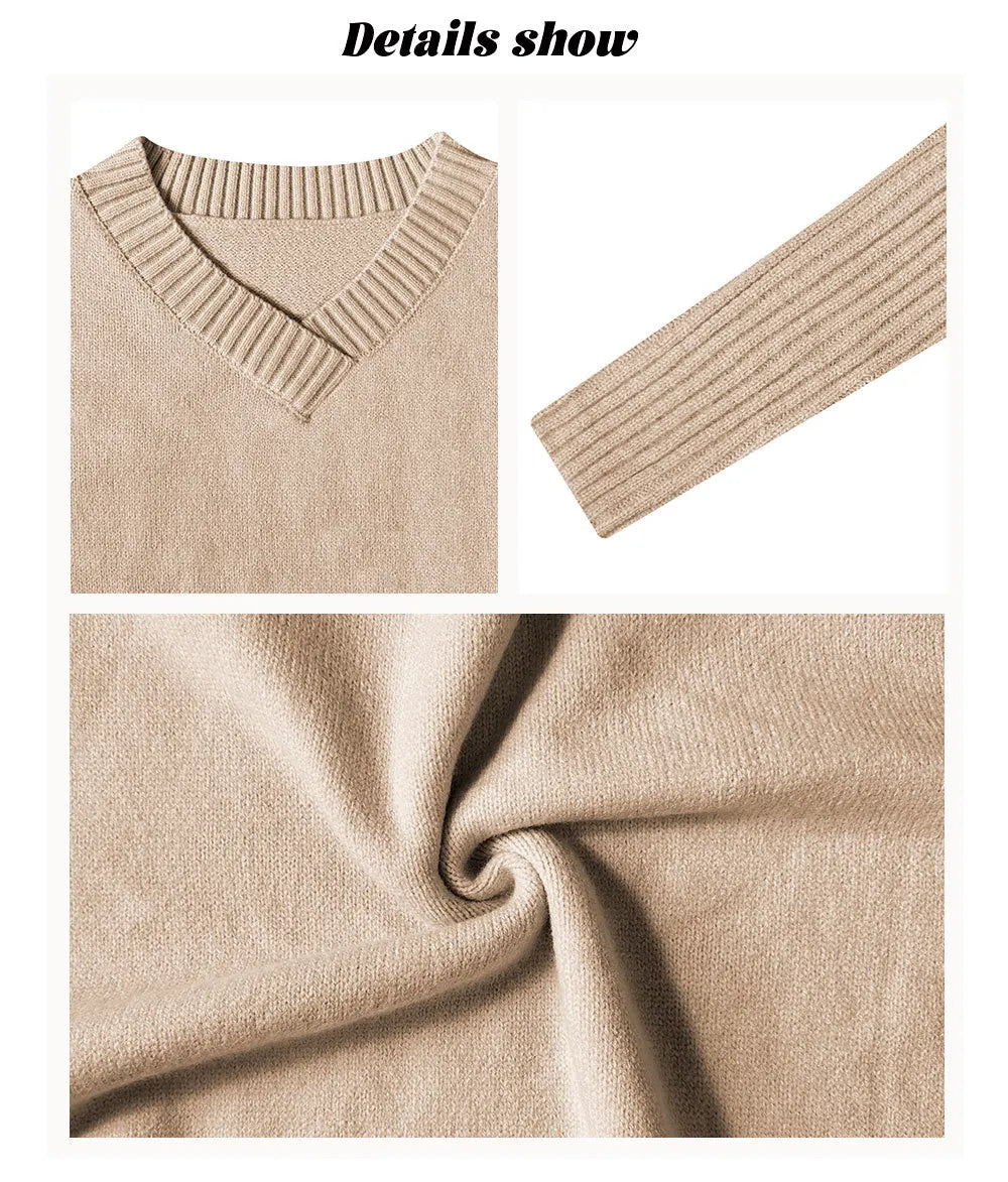 Beige sweater with close-up details on a white background