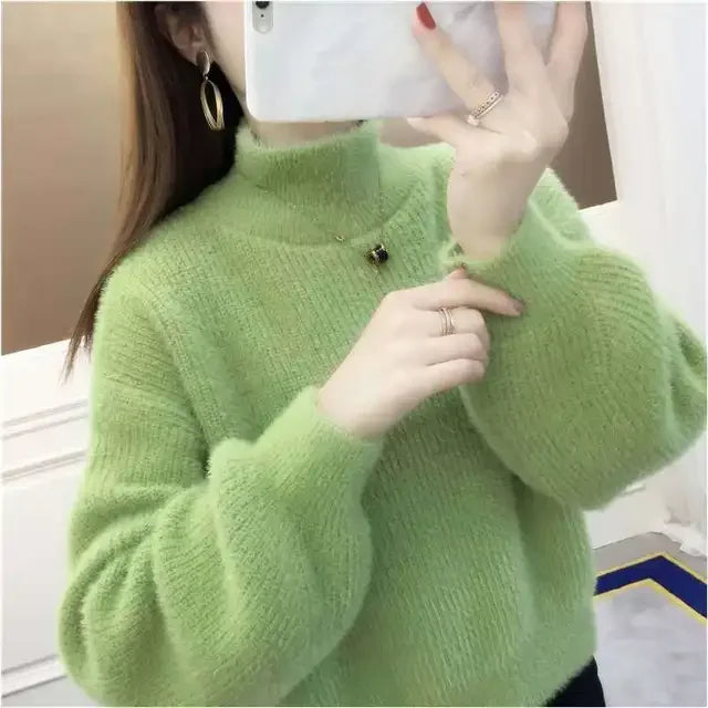 Pullover Mink Sweater---Soft as a cloud, stylish as your dreams. 💖☁️