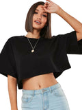 Street Luxe Oversized Crop Tee
