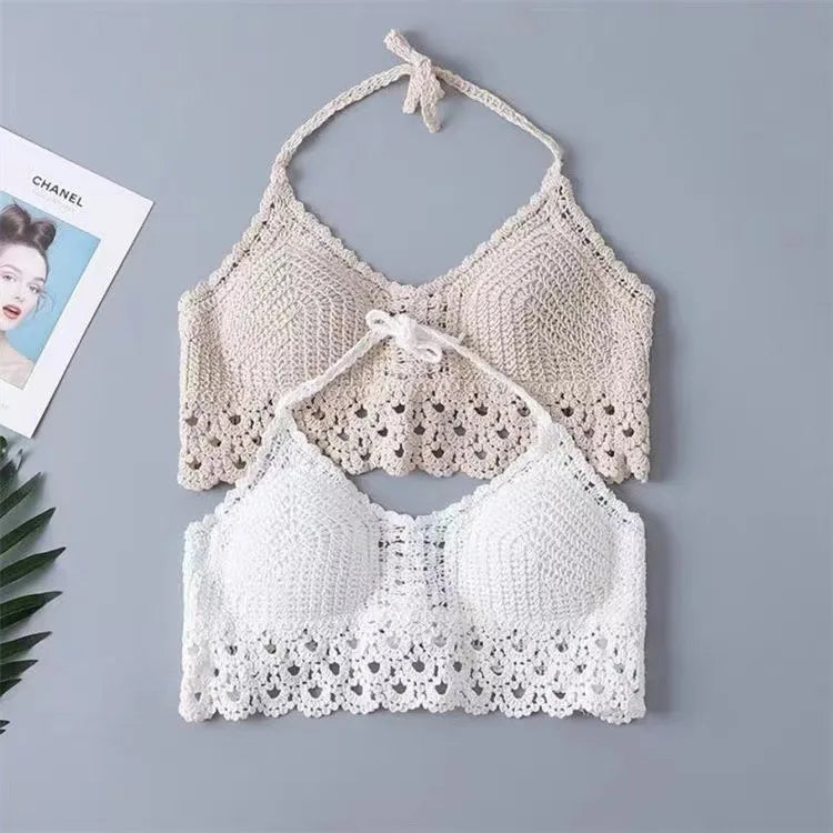 Boho Crochet Tassel Beach Crop Top
