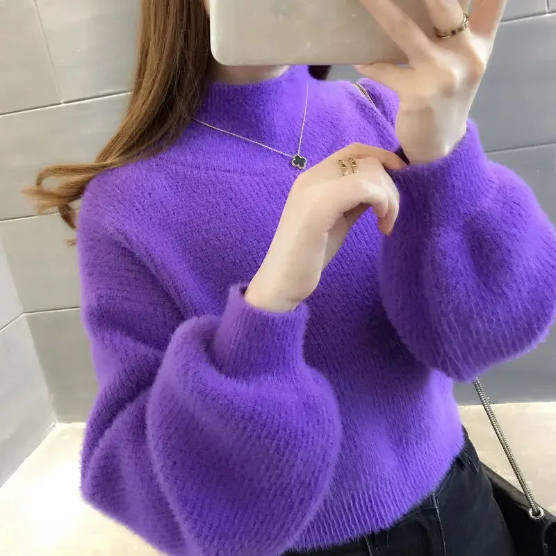 Pullover Mink Sweater---Soft as a cloud, stylish as your dreams. 💖☁️