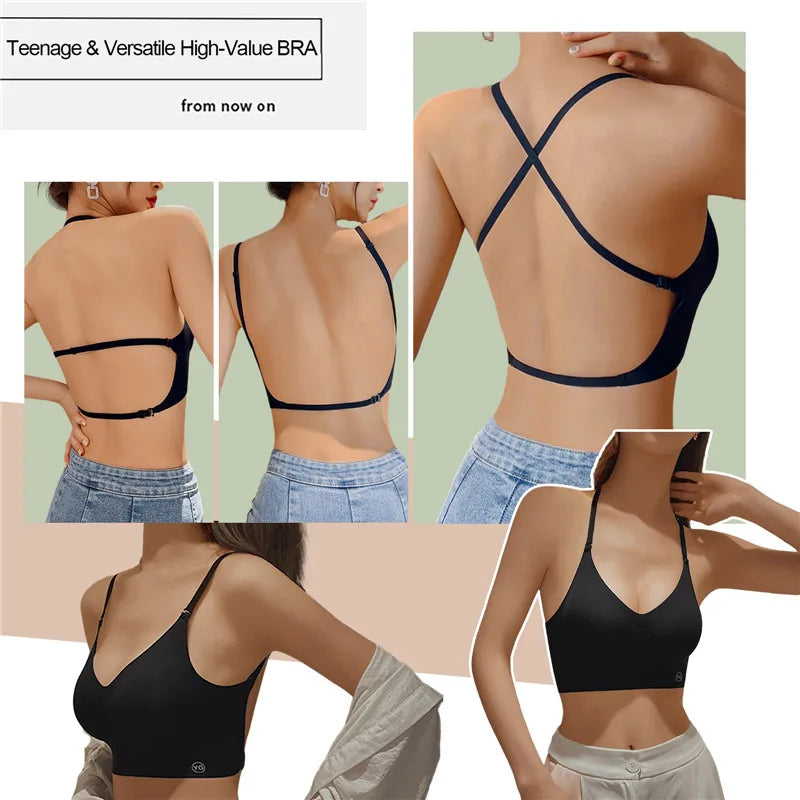 Invisible Elegance – Backless Push-Up Bra for Sexy Confidence