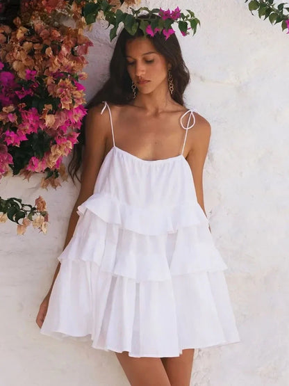 Pretty in Pink Ruffle Mini Dress 🎀✨