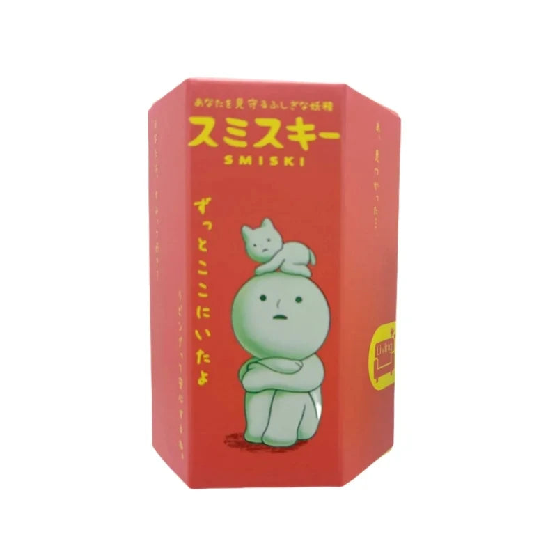 Smiski, living room series. Red box with a green cartoon character and Japanese text on a white background