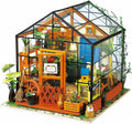 🌿 Mini Green House – Cathy’s Flower House DIY Dollhouse Kit (with LED)