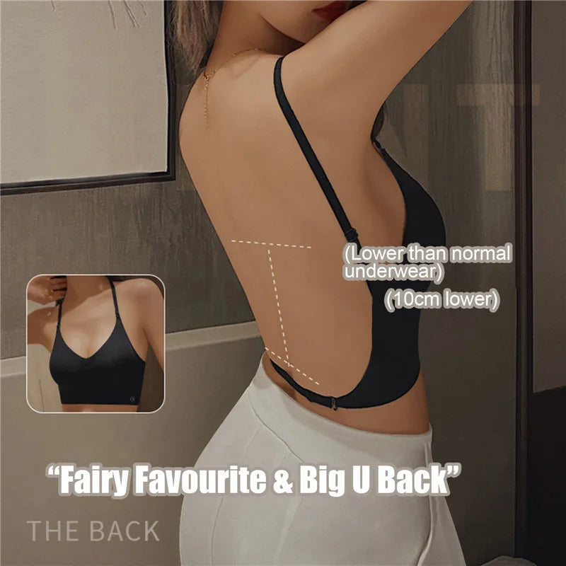 Invisible Elegance – Backless Push-Up Bra for Sexy Confidence