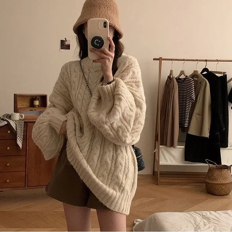 Relaxed Elegance: Korean Fashion Oversized Sweater