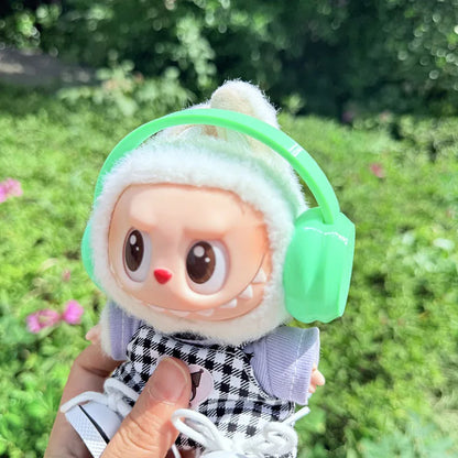 Tiny beats, big vibes. 🎶🎧. Music Lover Headphone Set for Labubu