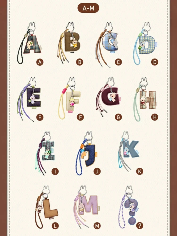 Pop Mart Labubu Pin for Love Letter Pendant – From A to Z with Labubu