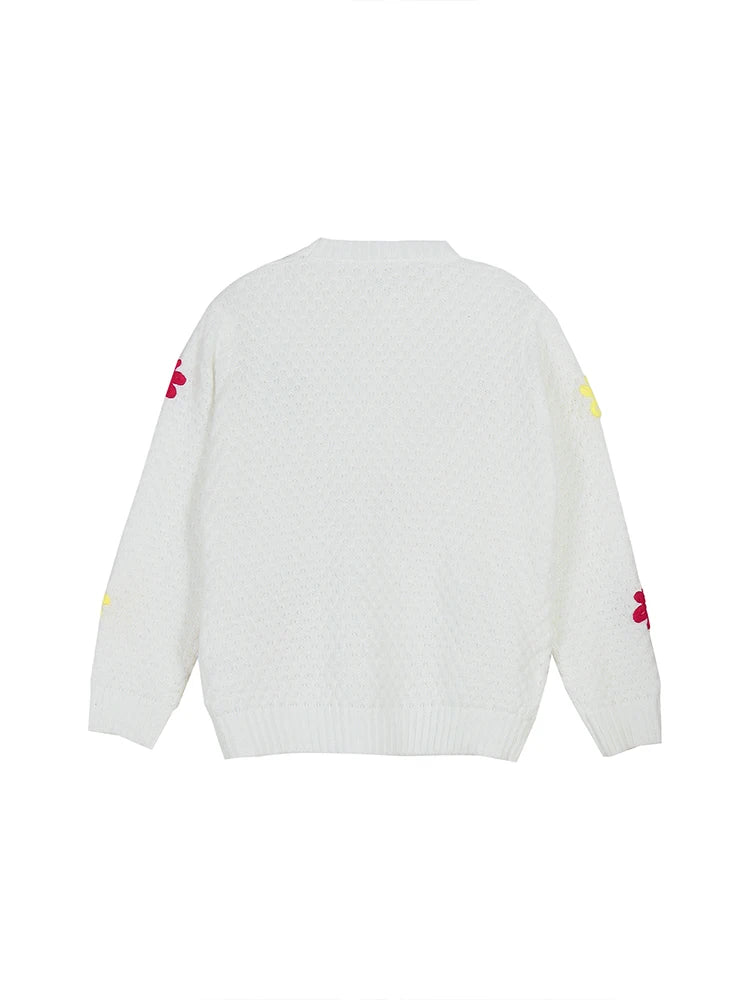 Floral Knit Sweater – Cozy Chic with a Playful Touch