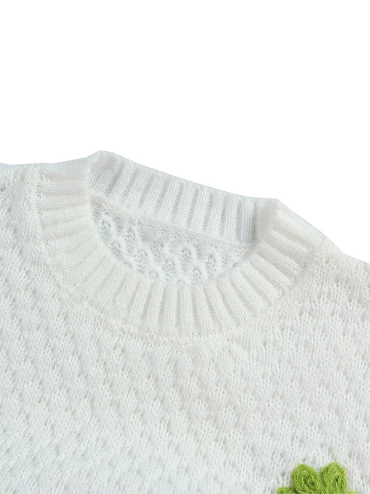 Floral Knit Sweater – Cozy Chic with a Playful Touch