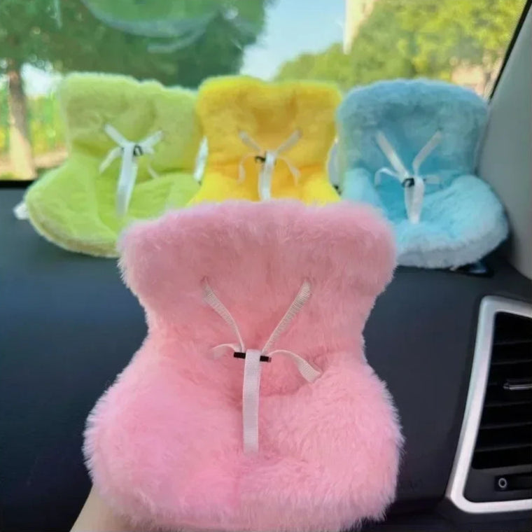Labubu pink car seat