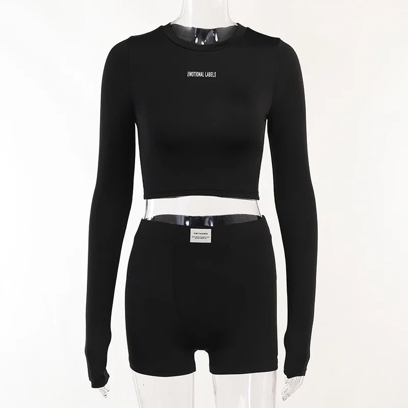 Essential Curve Crop & Shorts Set