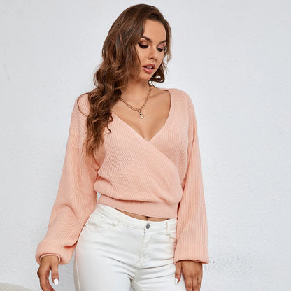 Blush Elegance Wrap Sweater 🌸✨