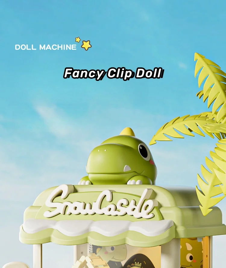 Cute Animal Arcade Claw Machine Toy – Dino & Bunny Designs