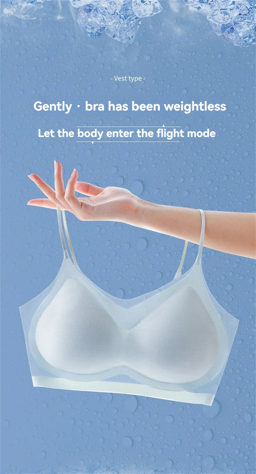 Cooling Ice Silk Bra – Invisible Support, Maximum Comfort