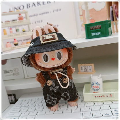 17cm Labubu Mini Doll Clothing Sets