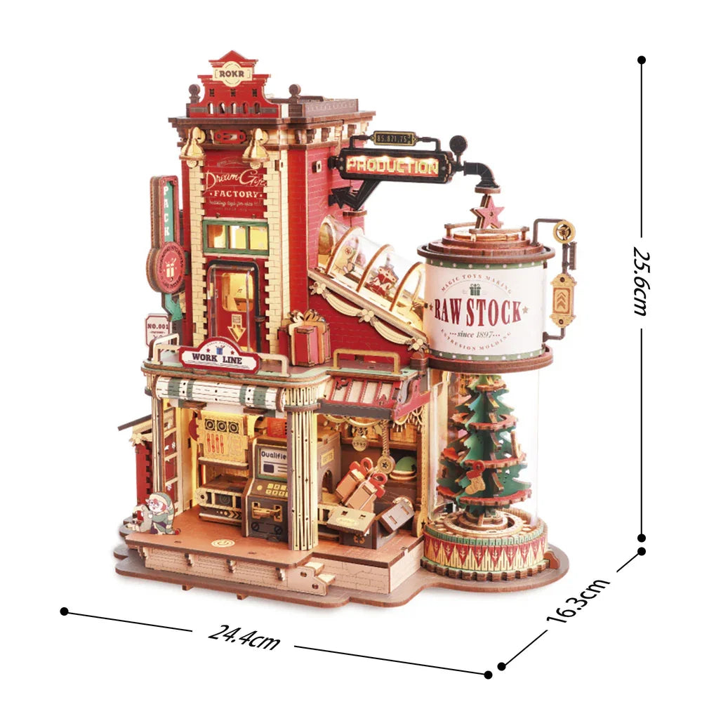 Dream Gift Factory | DIY 3D Wooden Puzzle with Lights & Music