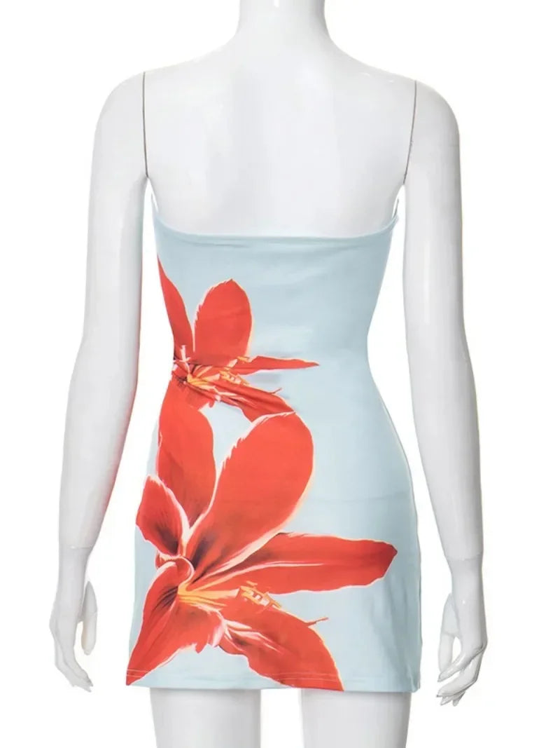 Sunset Lily Bodycon Mini Dress
