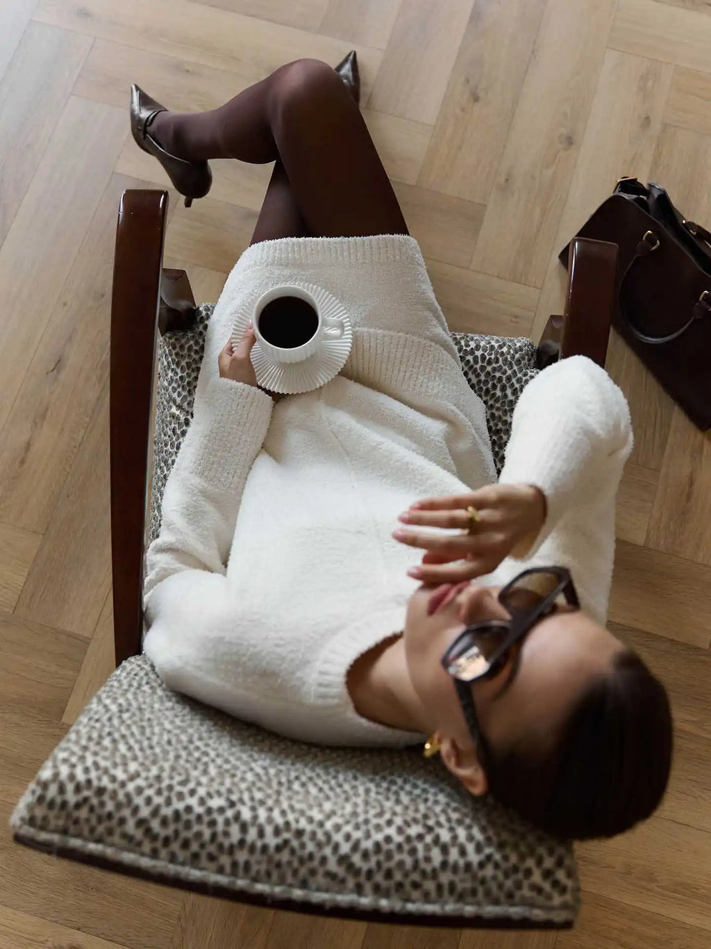 Luxury Knit Sweater Skirt Set – Autumn Fashion Look