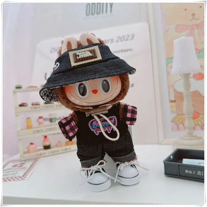17cm Labubu Mini Doll Clothing Sets