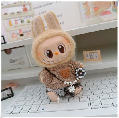 17cm Labubu Mini Doll Clothing Sets