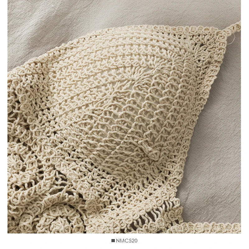 Boho Crochet Tassel Beach Crop Top