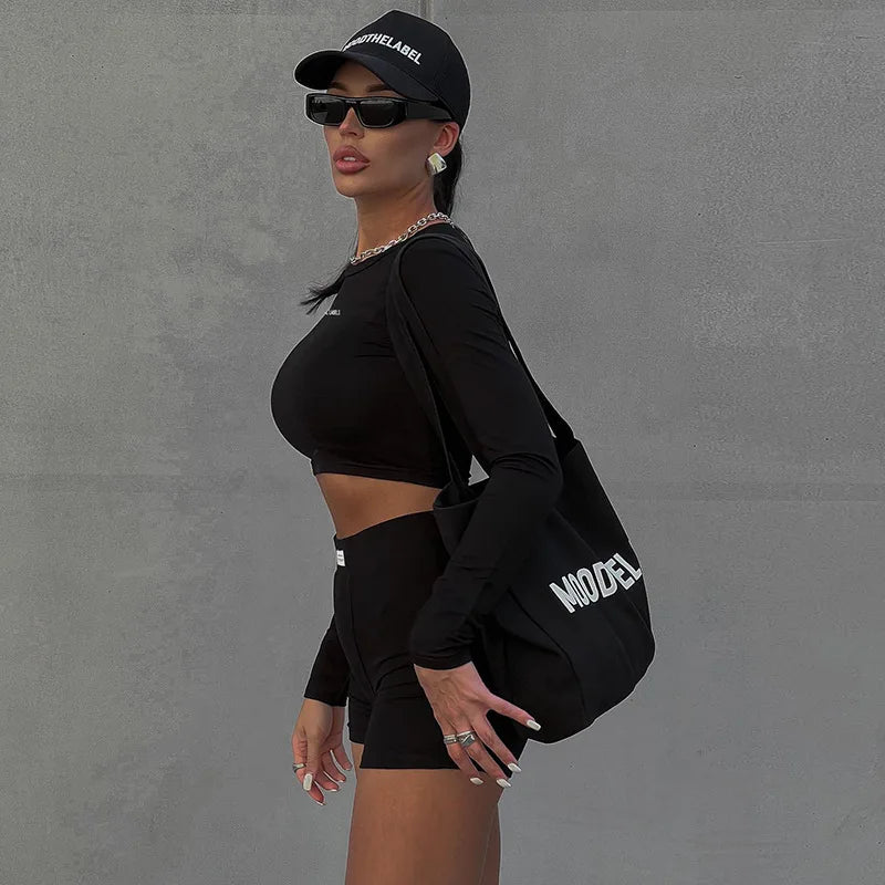 Essential Curve Crop & Shorts Set