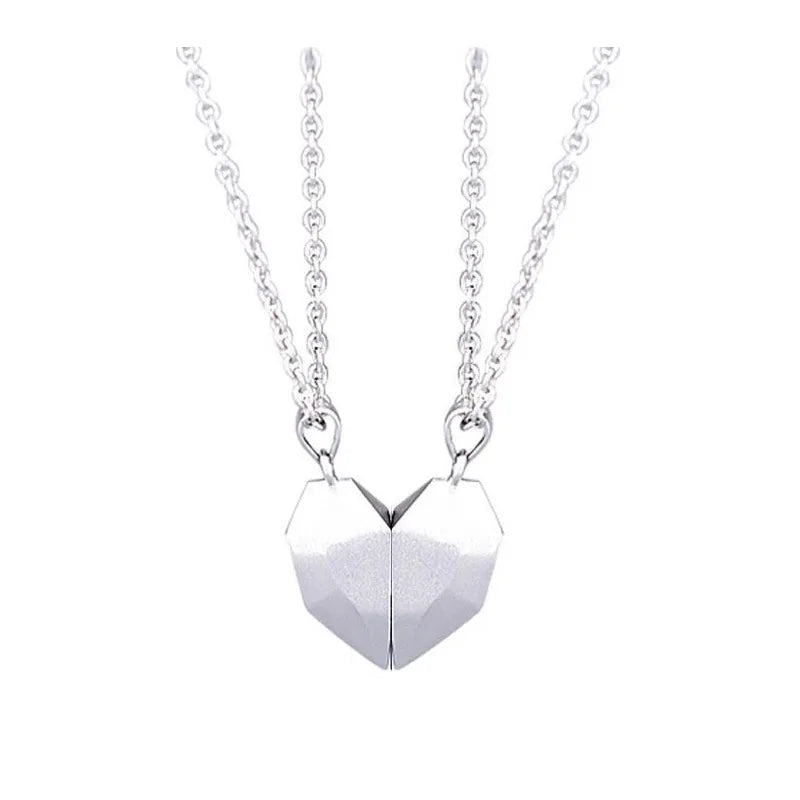 Heartbeat Connection Magnetic Couple Necklace