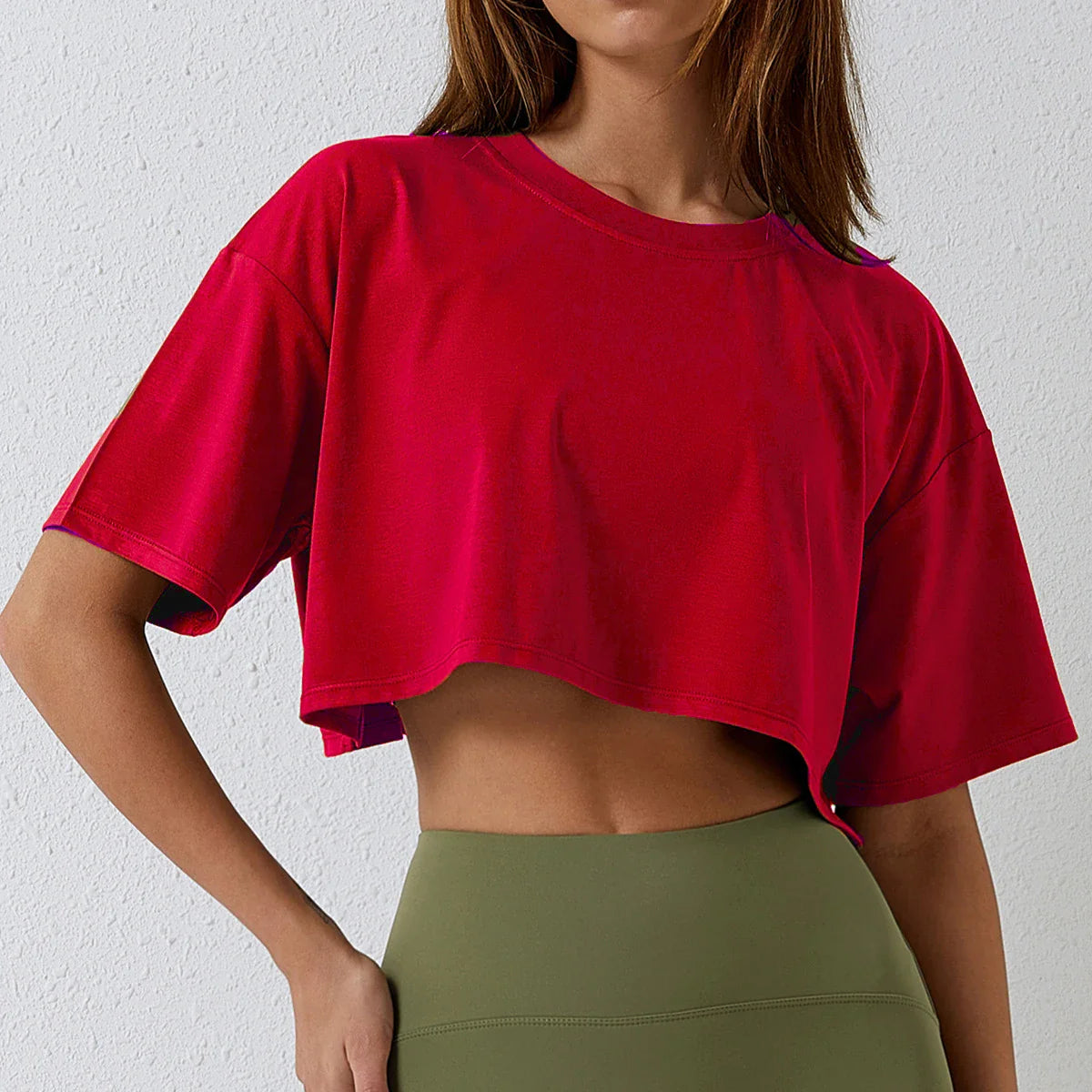 Street Luxe Oversized Crop Tee