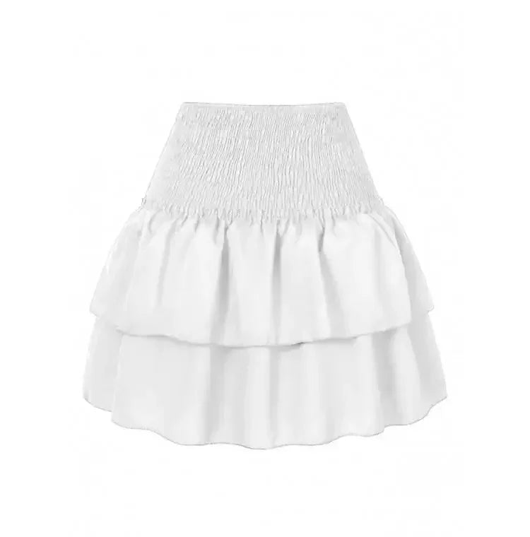 Floral Ruffle Mini Skirt – Playful & Chic 🌸💖