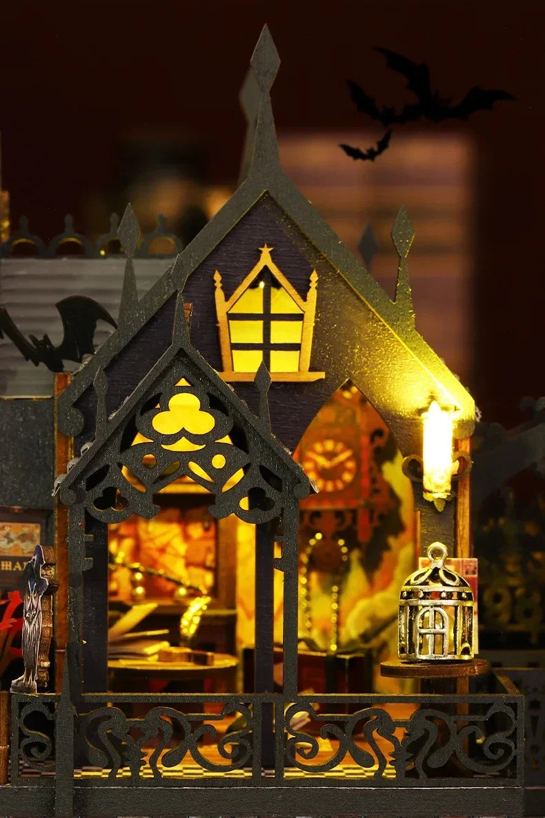 Holo Magic City DIY Wooden Dollhouse – Deluxe Miniature Build Kit